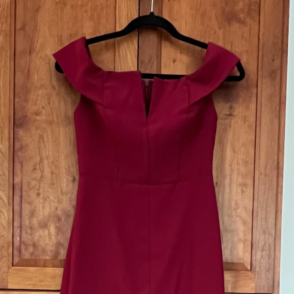 Dessy Collection, Vivian Diamond Formal Red Gown